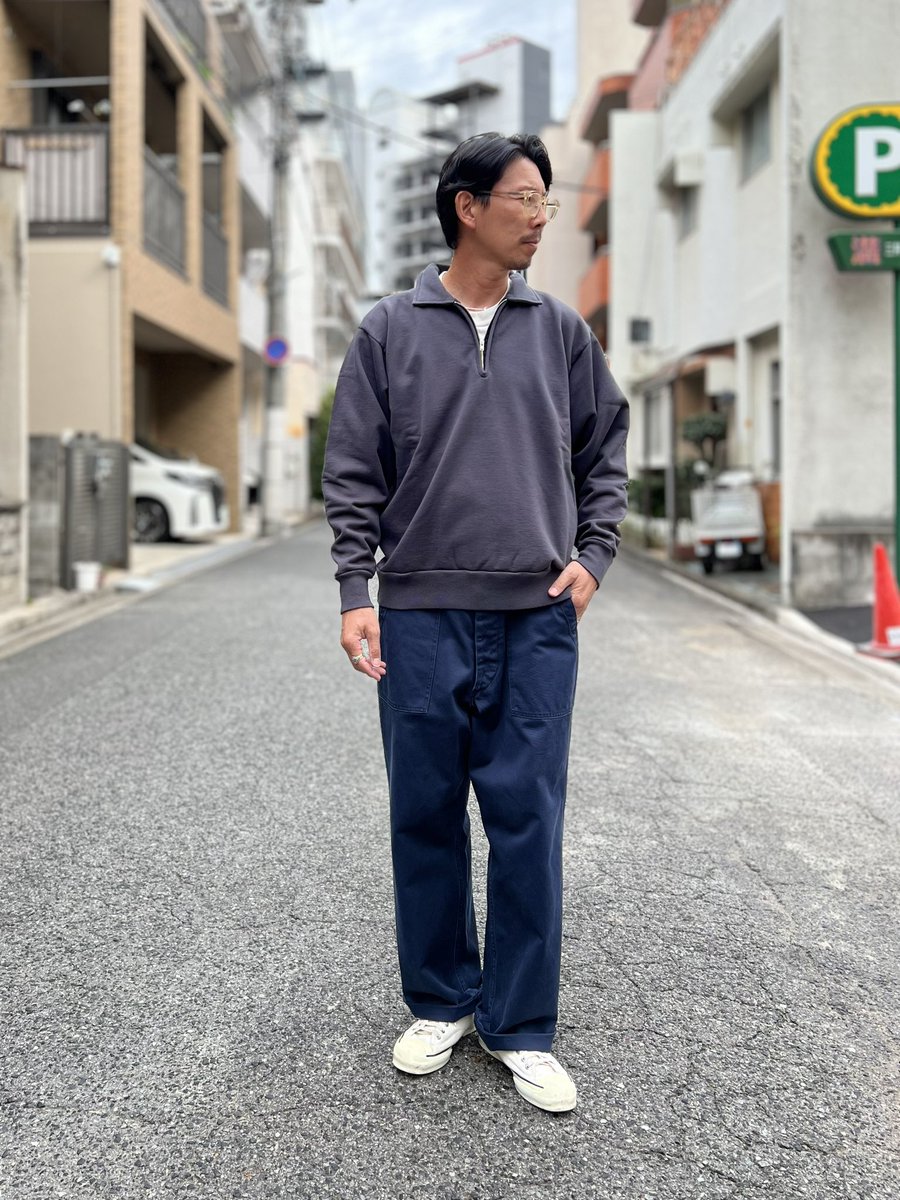 Half Zip Sweatshirt #シオタ #ciota #ハーフジップスウェット