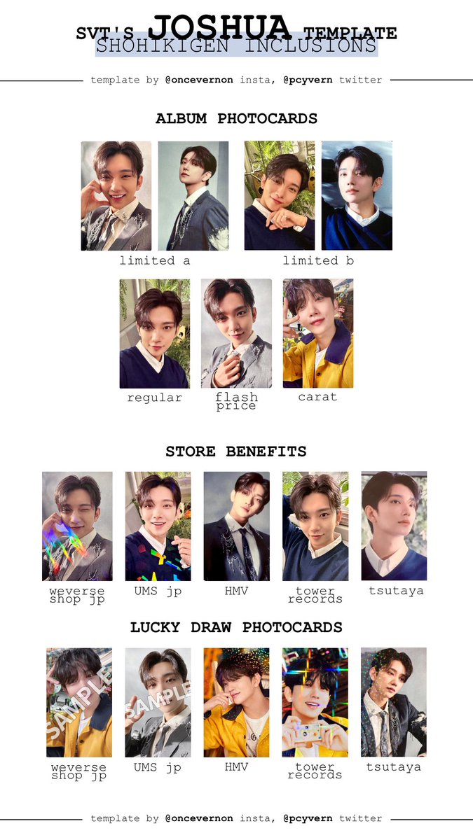 seventeen japan album shohikigen photocard template for scoups