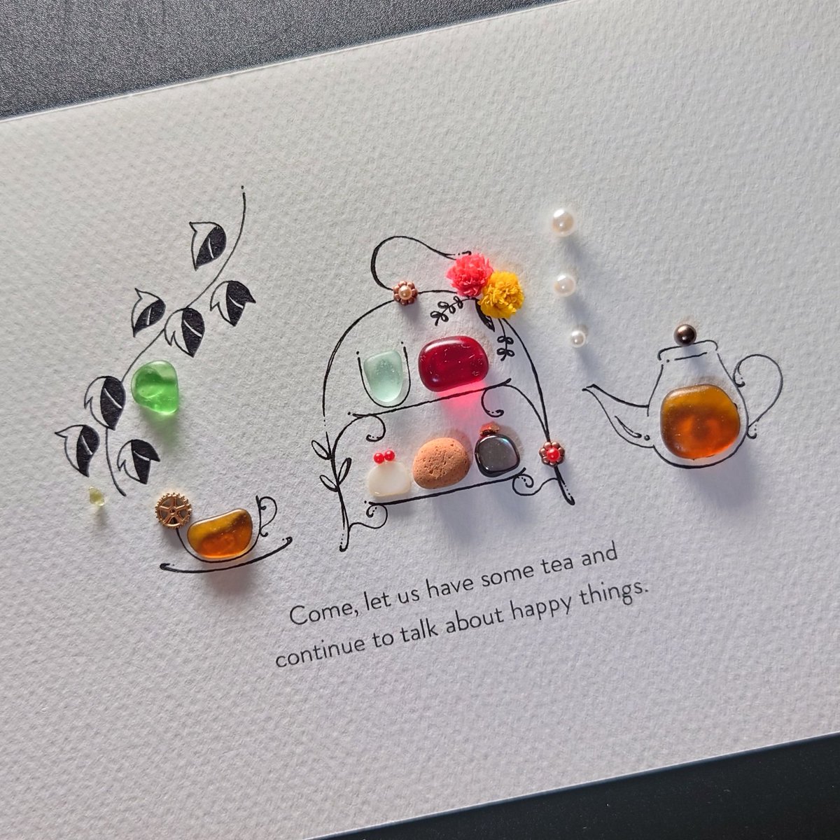 シーグラスアート