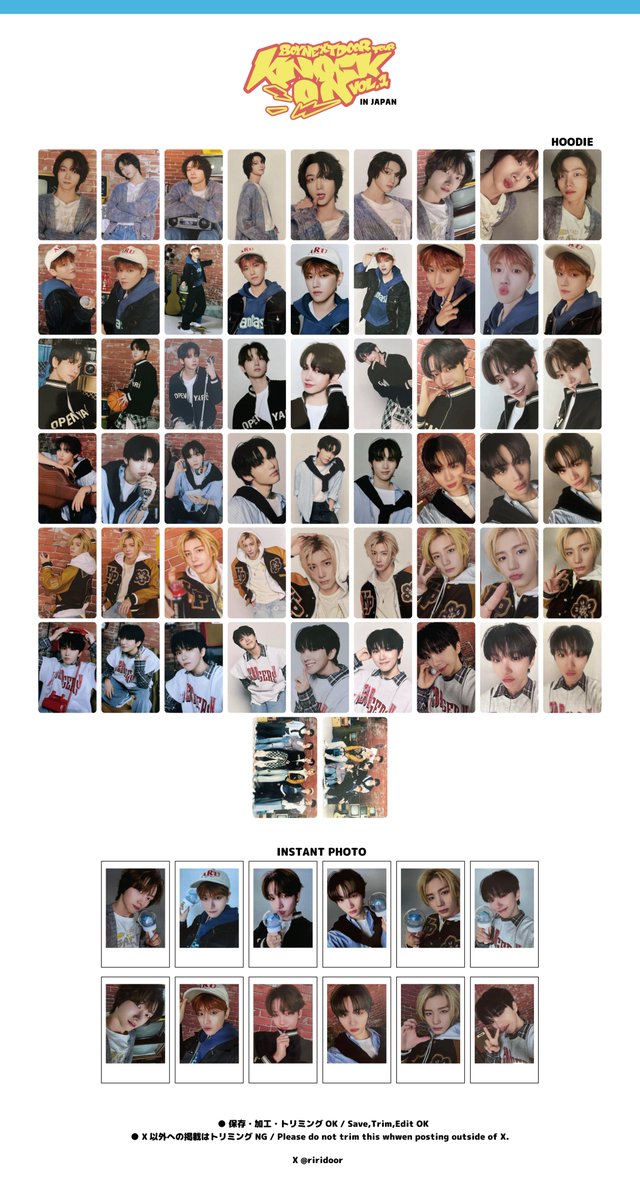 BOYNEXTDOOR TOUR 'KNOCK ON Vol.1' IN JAPAN PHOTO CARD boynextdoor
