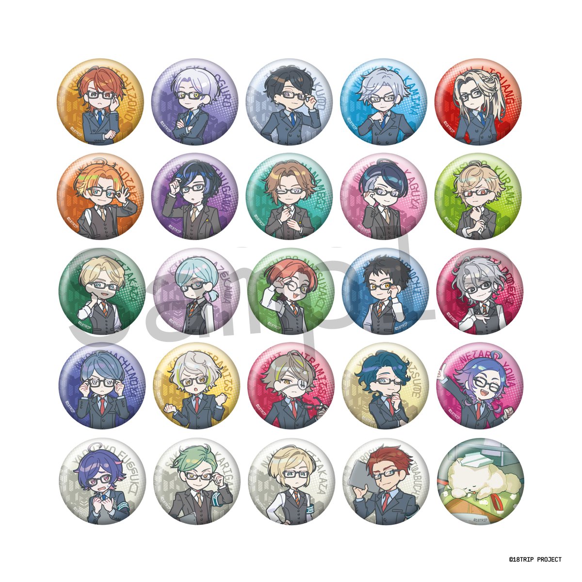 ミニキャラ缶バッジ【24種BOX】は限定の“しゅうまい缶バッジ”付きです