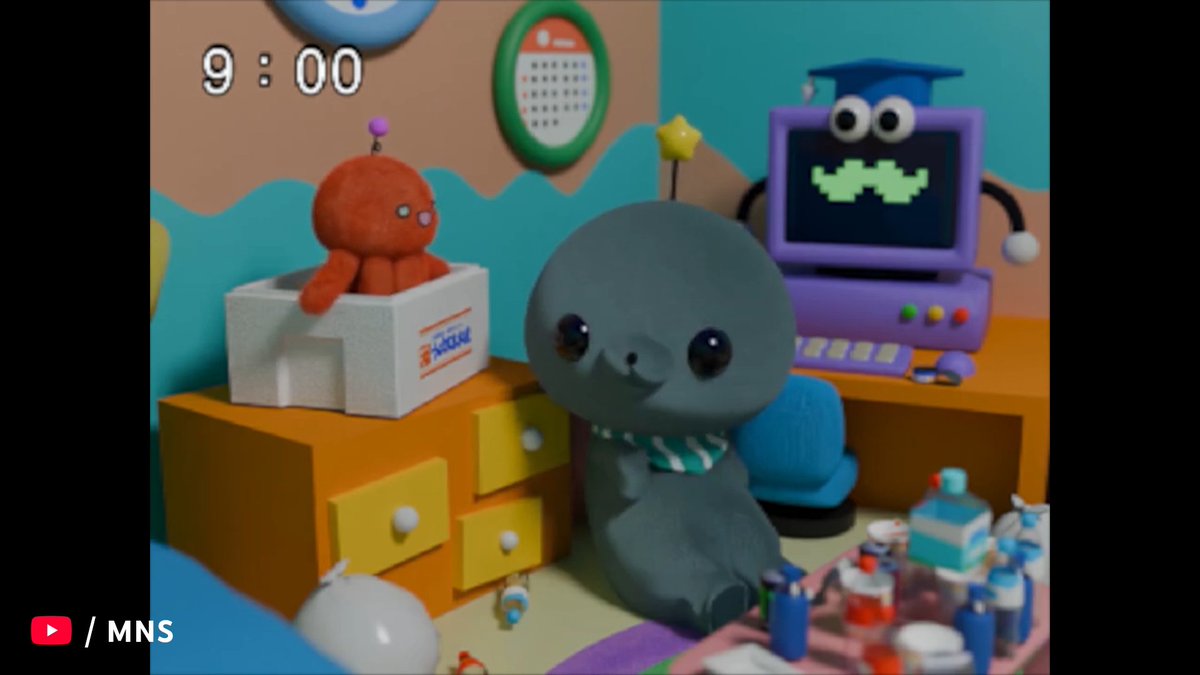 YouTube ）うごく ﾀﾏ、 ﾊﾟｳﾙ、はかせが みれて うれしい！ きょういく