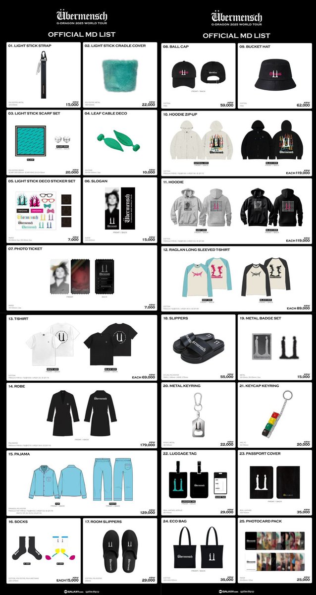 G-DRAGON 2025 WORLD TOUR 'Übermensch' OFFICIAL MD🐍🌼 ワルツの