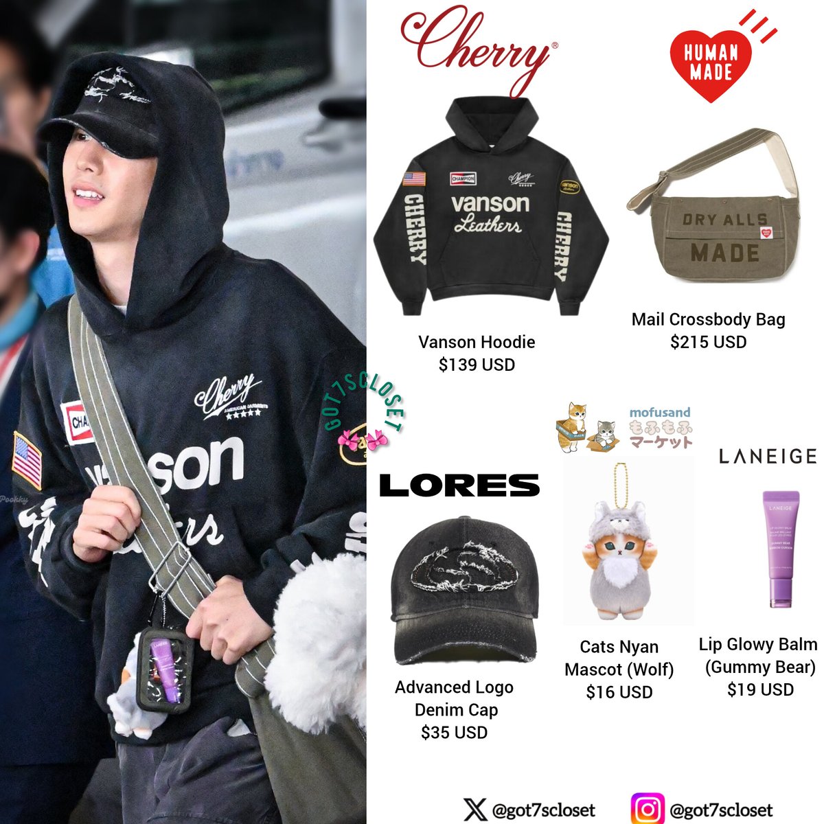 250429] Mark - #WelcomeGOT7toYourNest • CHERRY LA - Hoodie ($139