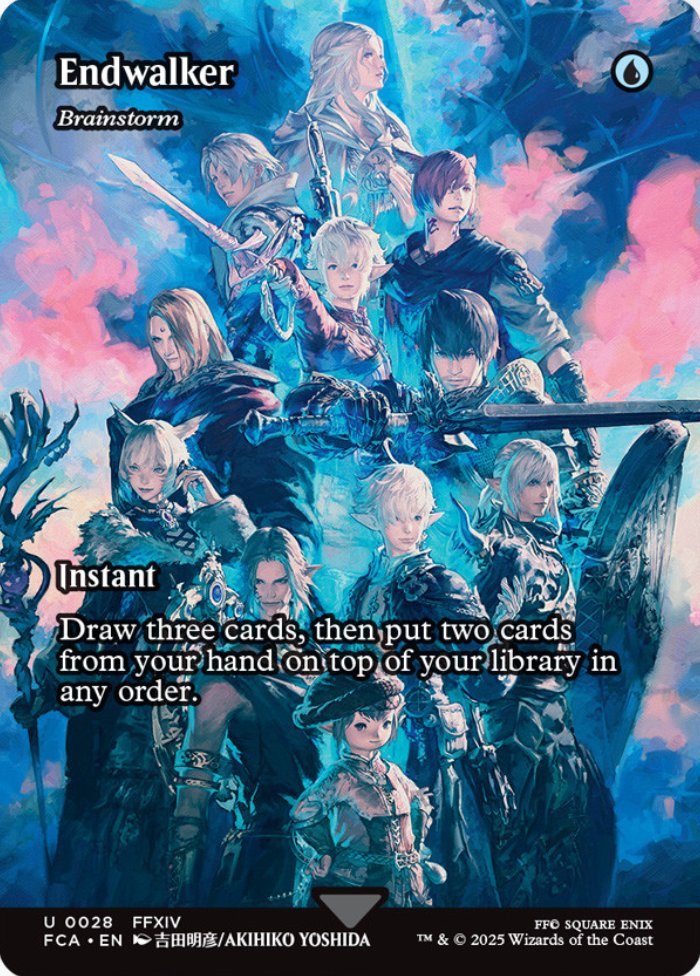 MTG x FINAL FANTASY・ボーナスシート】 《渦まく知識/Brainstorm