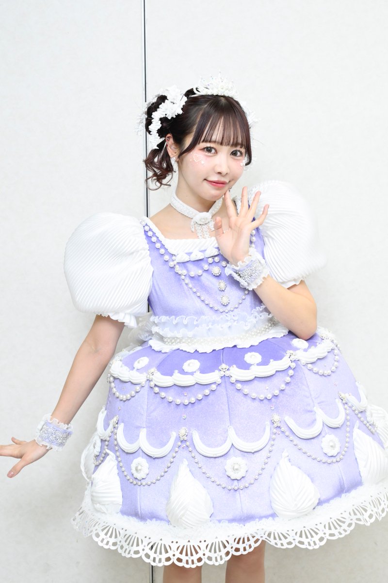 新衣装 解禁】 ケーキ衣装🎂3️⃣・:*+. 💜仲川瑠夏 （Luna Nakagawa