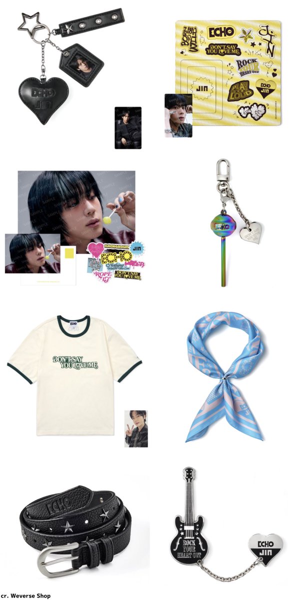 BTS JIN「Echo」の公式グッズが予約開始！！ フォトホルダーからバッジ