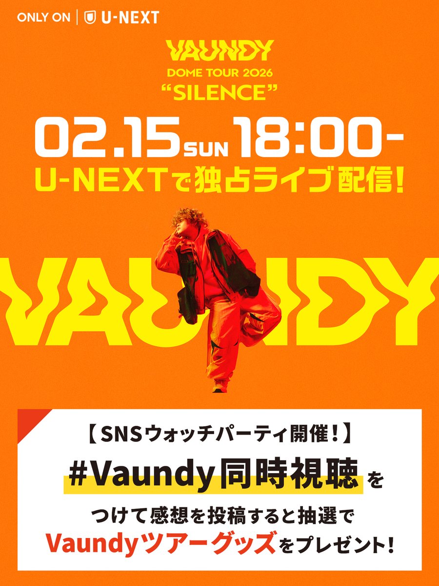 📌明日18時〜 ────────── #Vaundy DOME TOUR 2026 