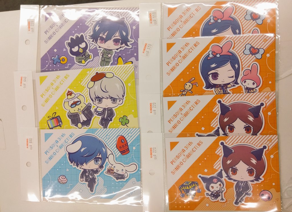 入荷情報】 ペルソナシリーズ サンリオコラボグッズ カード 缶バッジ