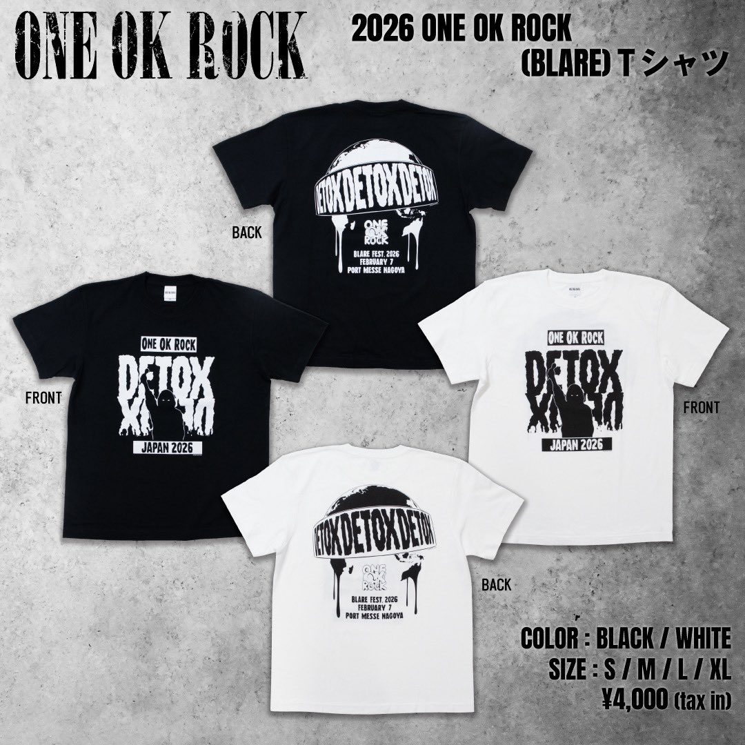 BLARE FESTのONE OK ROCK Tシャツの受注販売！！！ 自分の誕生日と