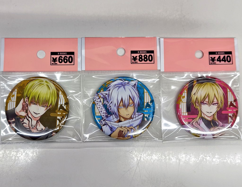 入荷情報】 『 #雅血の陰陽師 』 トレーディング缶バッジ 迅猫、白露