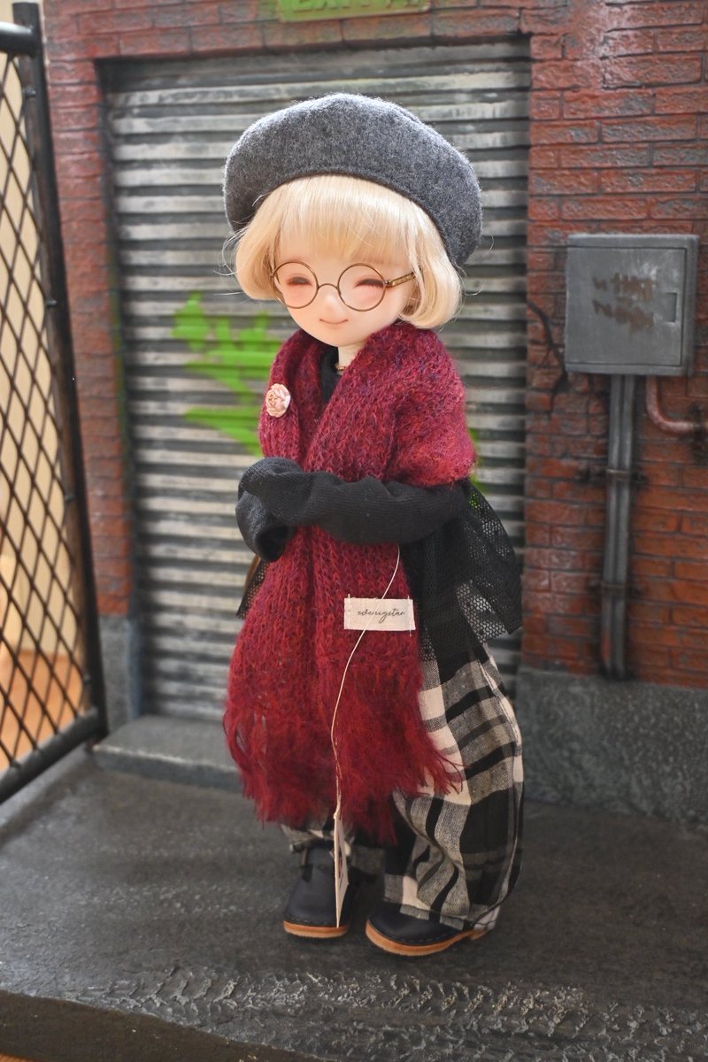 まめじさんとこの子がかけてくれてるのは、いつもの1.5倍位のサイズ