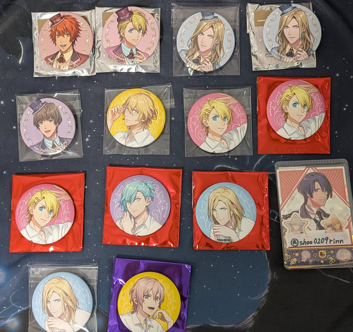 交換】うたプリ グラショ 缶バッジ 譲:音也 那月 翔 藍 カミュ ナギ