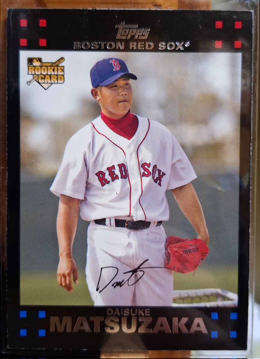 日本人選手でTOPPS75年を振り返る32】 2007 松坂大輔 RC