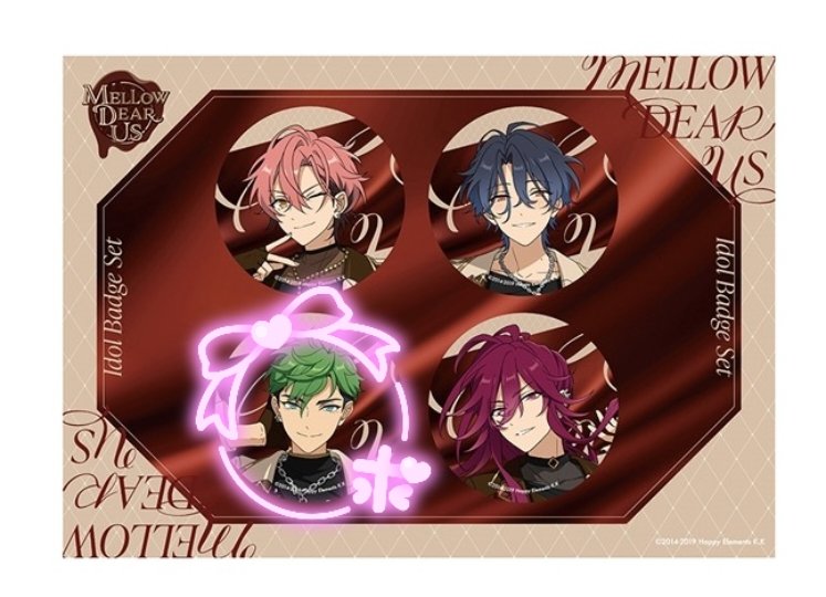 交換】あんスタ MELLOW DEAR US メロアス 缶バッジ 譲:チトセ、望見