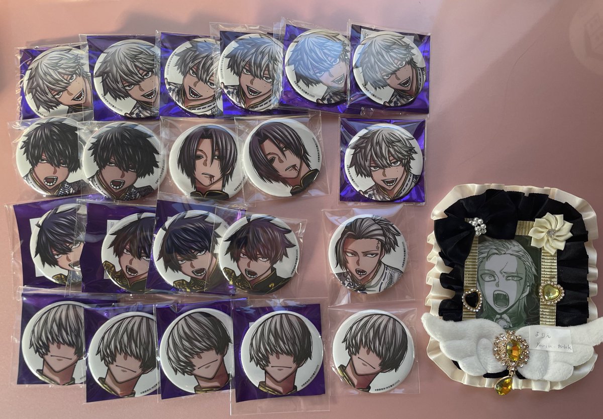 譲渡 】 桃源暗鬼 コミケ C107 缶バッジ 譲 桃尾 桃角 印南 一ノ瀬 猫