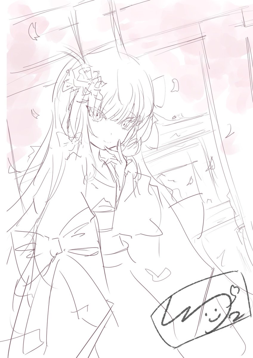 春が近いですね って言う手癖全開大大大らふ 春までには…笑 明日も