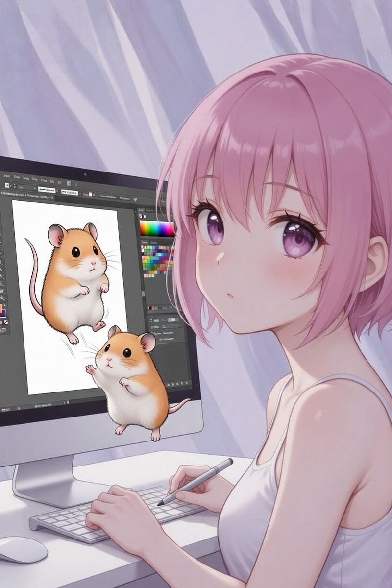 ハムちゃん、そこでジャンプだよ🐹 上手ですよハムちゃん(^-^)💞