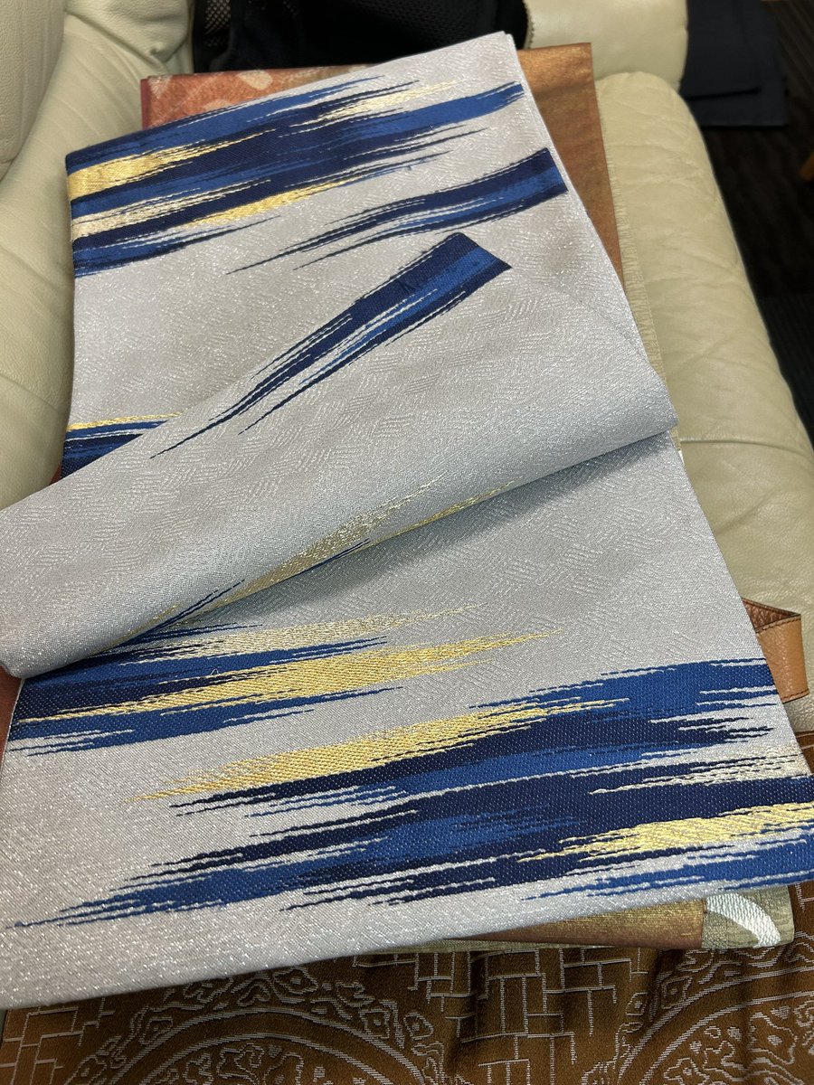 天然灰汁醗酵建本藍染袋帯ゲット！ そういう商品ってちゃんと説明