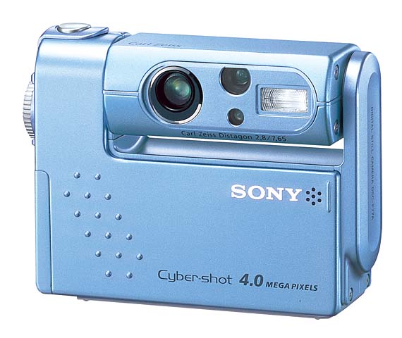 ソニー、回転レンズ搭載400万画素機「DSC-F77A」