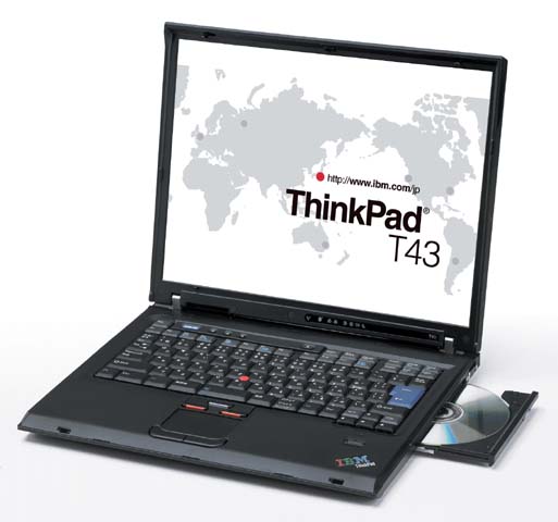 日本IBM、Sonoma採用ノート「ThinkPad T43」