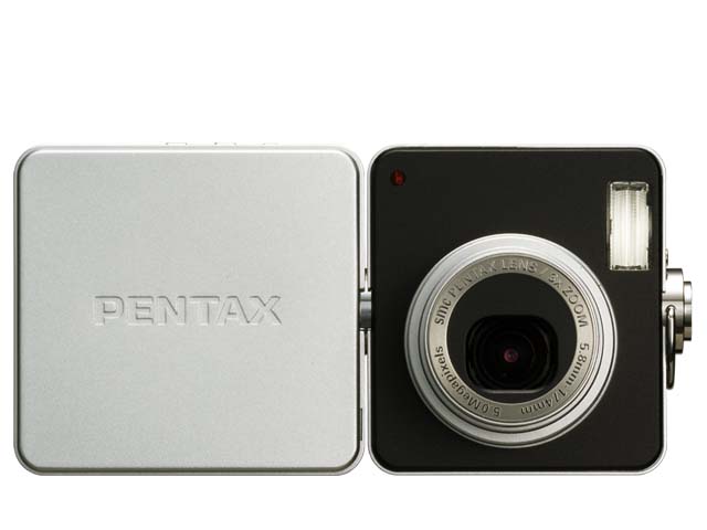 ペンタックス、スイベルボディのコンパクトデジカメ「オプティオX」