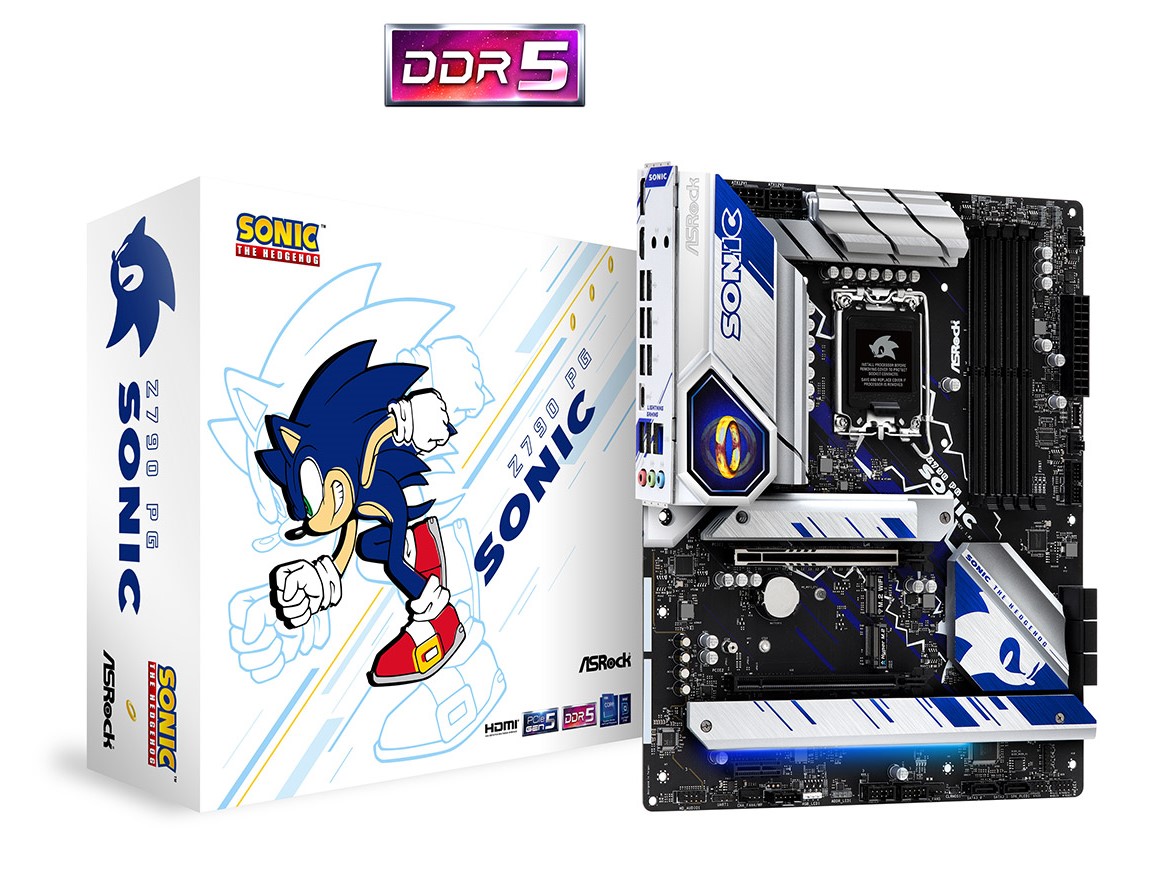 ASRock、「ソニック」デザインのZ790マザー - PC Watch