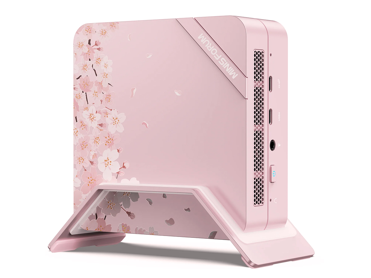 MINISFORUMから初となる桜色の日本限定ミニPC - PC Watch