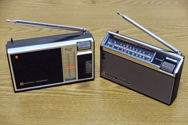 National Panasonic World Boy 60 レトロ カバー付 National Panasonic