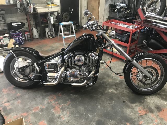 ドラッグスター400 カスタム トリプルツリー交換！ : JET CUSTOM