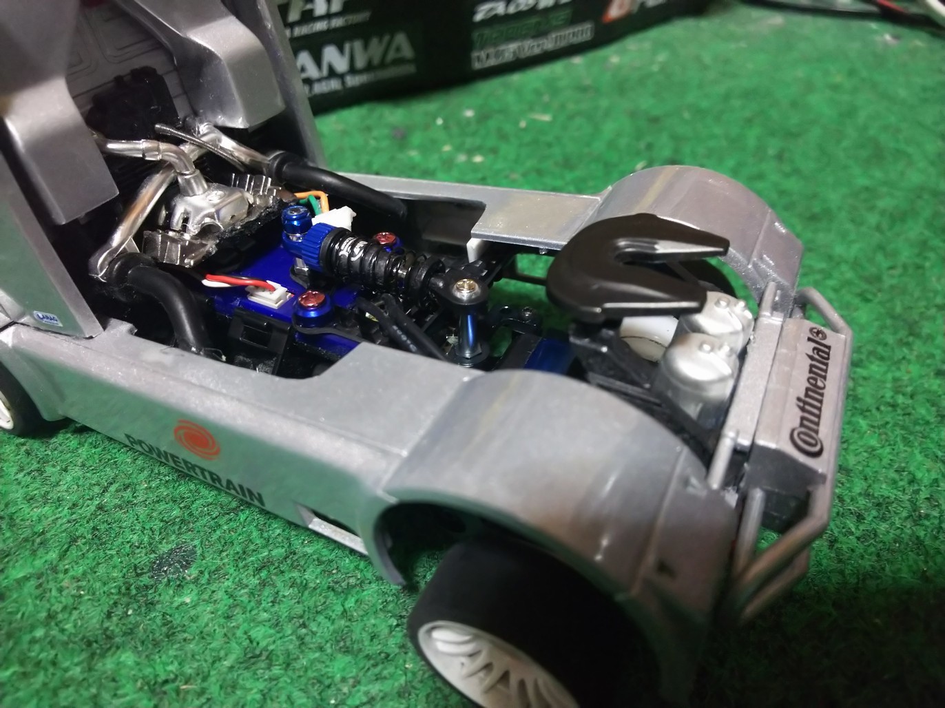 ミニッツ MJモーターマウントLM用と専用ロールダンパー : 動力模型