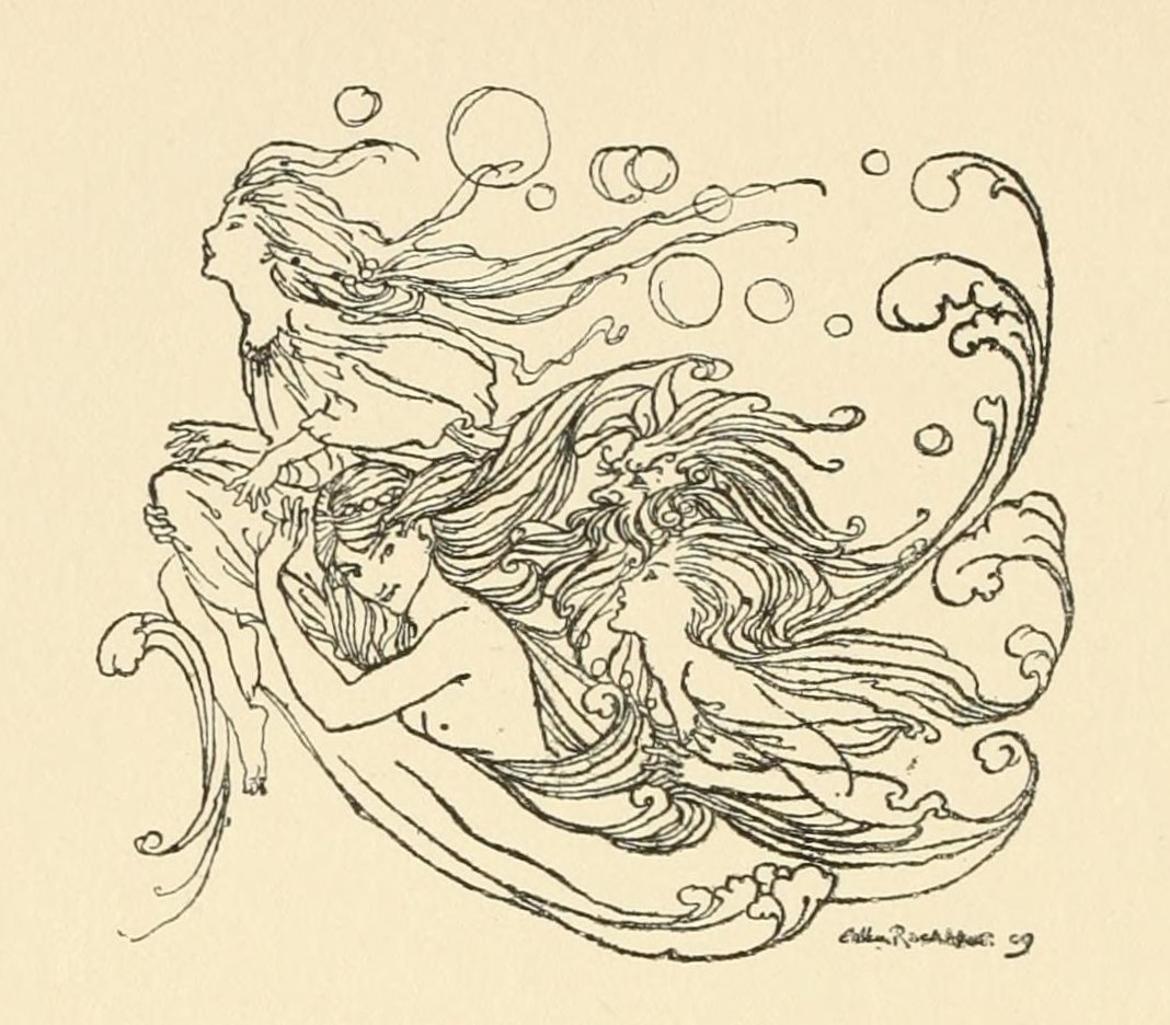 1909年 アーサー・ラッカム画のウンディーネ : Books