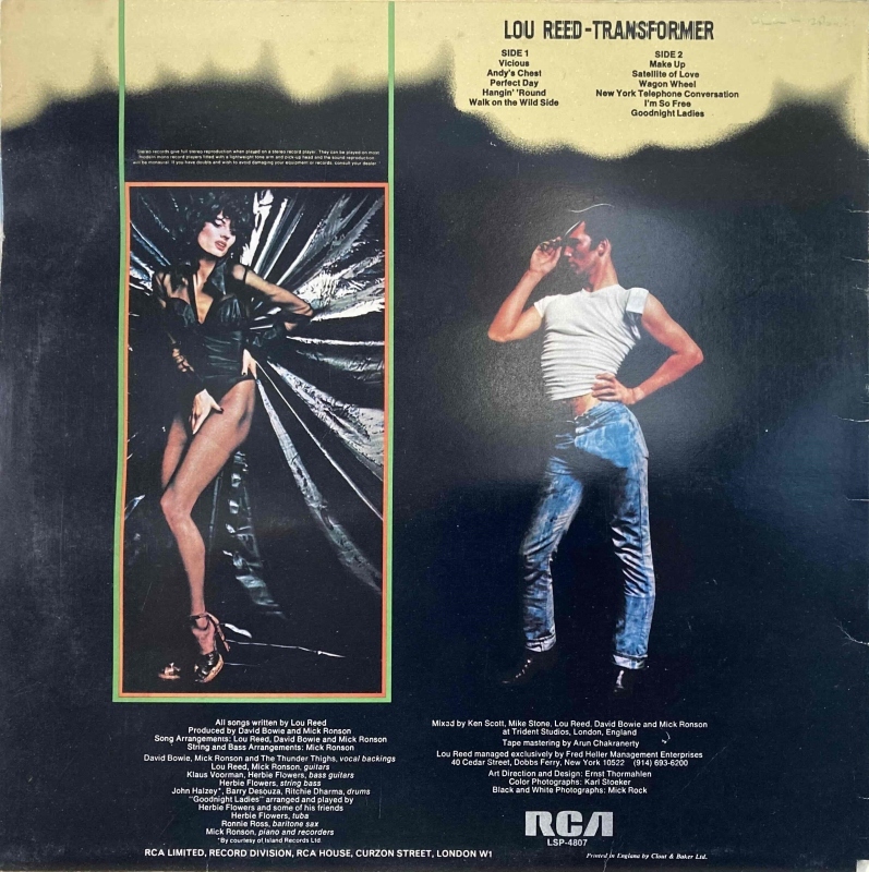 Lou Reed その1 Transformer 👍 : アナログレコード巡礼の旅