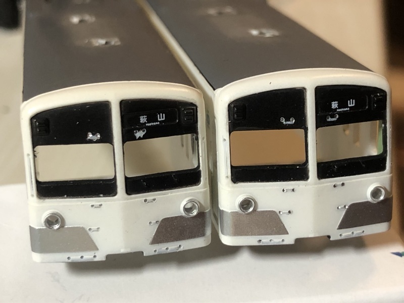 Nゲージ加工]西武新101系ワンマン色 白色 その2 : MY模型工房