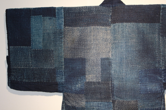 古布 木綿 刺し子 襤褸 Japanese Antique Textile Sashiko Boro : 京都