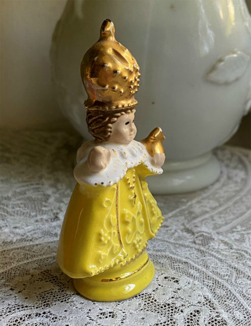 プラハの王冠の幼子イエス像3,4 : スペイン・バルセロナ・アンティーク