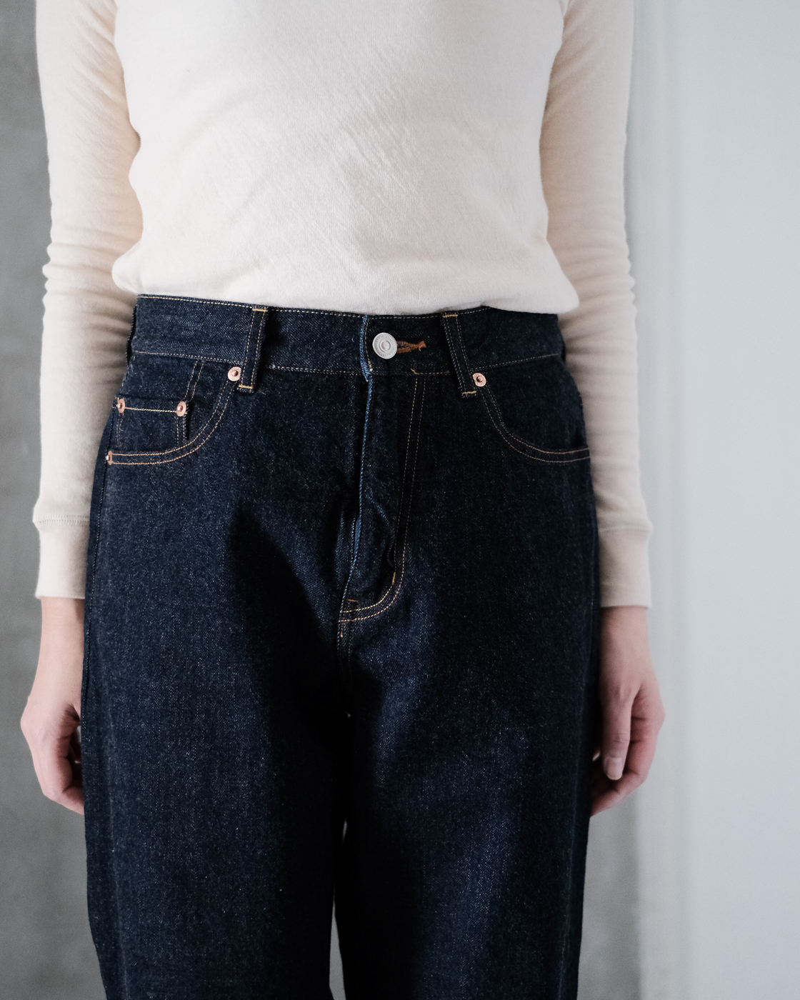 デニム ワイドストレート11-13W (Lady's) col.Indigo | PEOPLE | ピープル