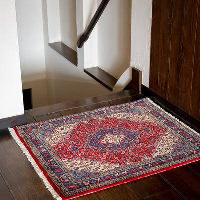 ペルシャ絨毯（手織り） 玄関マットMサイズ (約60×90cm) – Persiadirect