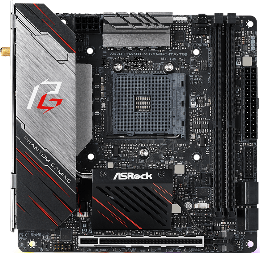 FOR ASRock X570 Phantom Gaming-ITX/TB3 Motherboard Supports DDR4