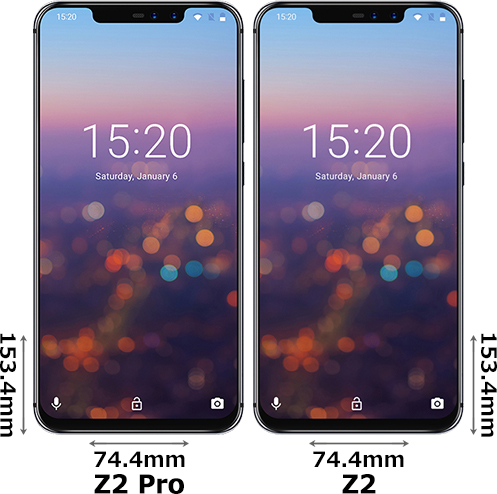 UMIDIGI Z2 Pro」と「UMIDIGI Z2」の違い - フォトスク