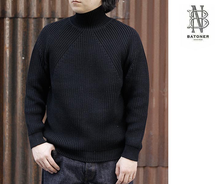 バトナー BATONER シグネチャータートルネック SIGNATURE TURTLE NECK