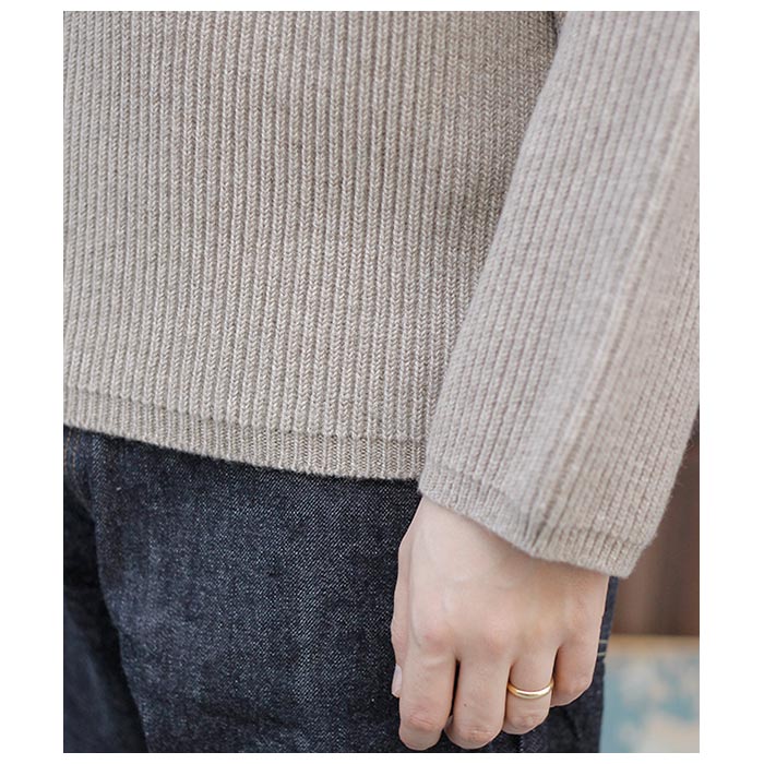 batoner バトナー ハーフジップ オフホワイト サイズM ウール batoner