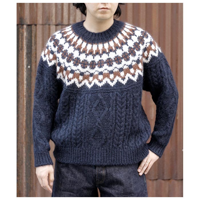 バトナー BATONER モヘア ノルディック クルーネック MOHAIR NORDIC