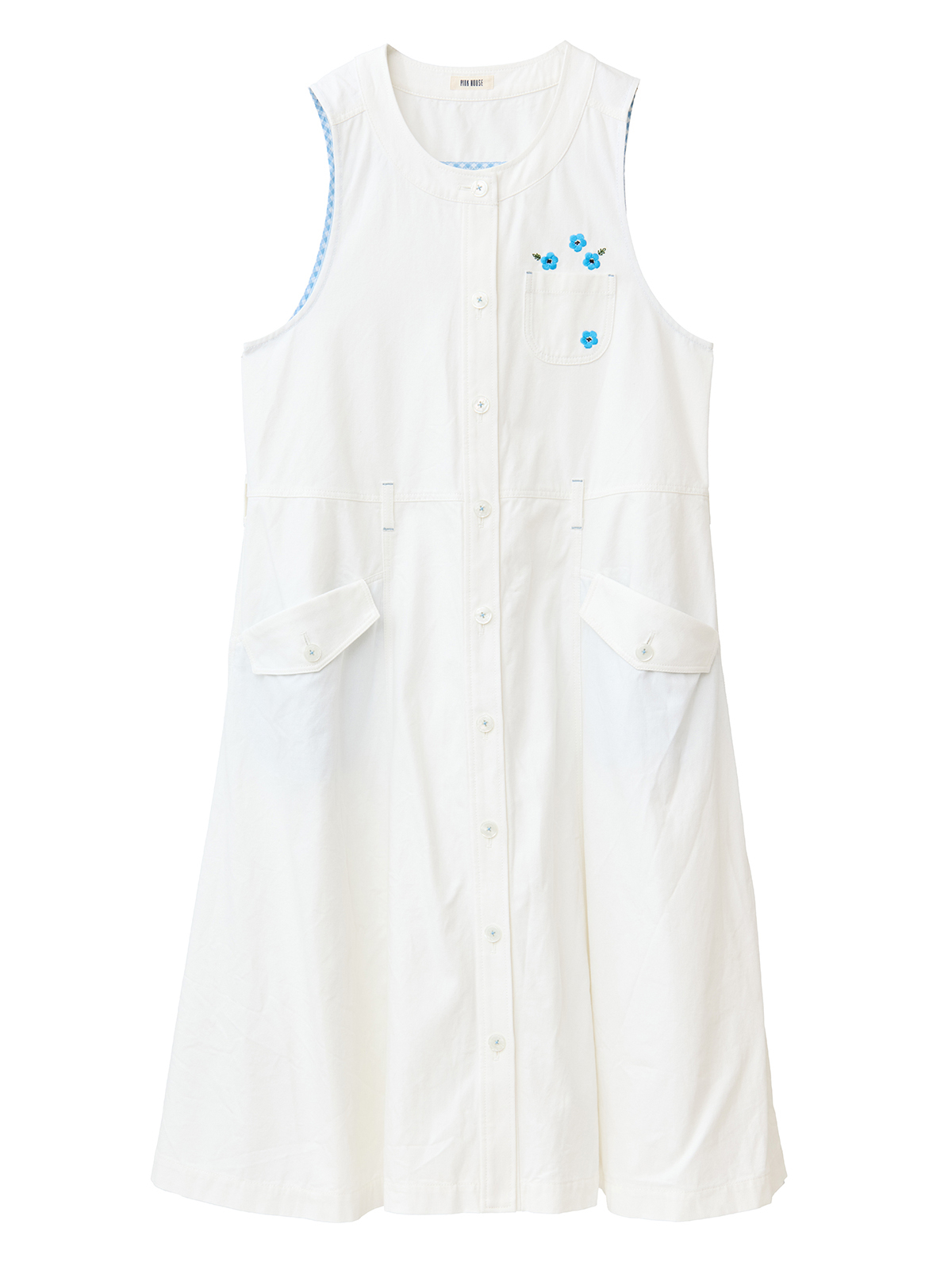 OUTLET】ネモフィラ刺繍使いデニムワンピース｜ピンクハウス