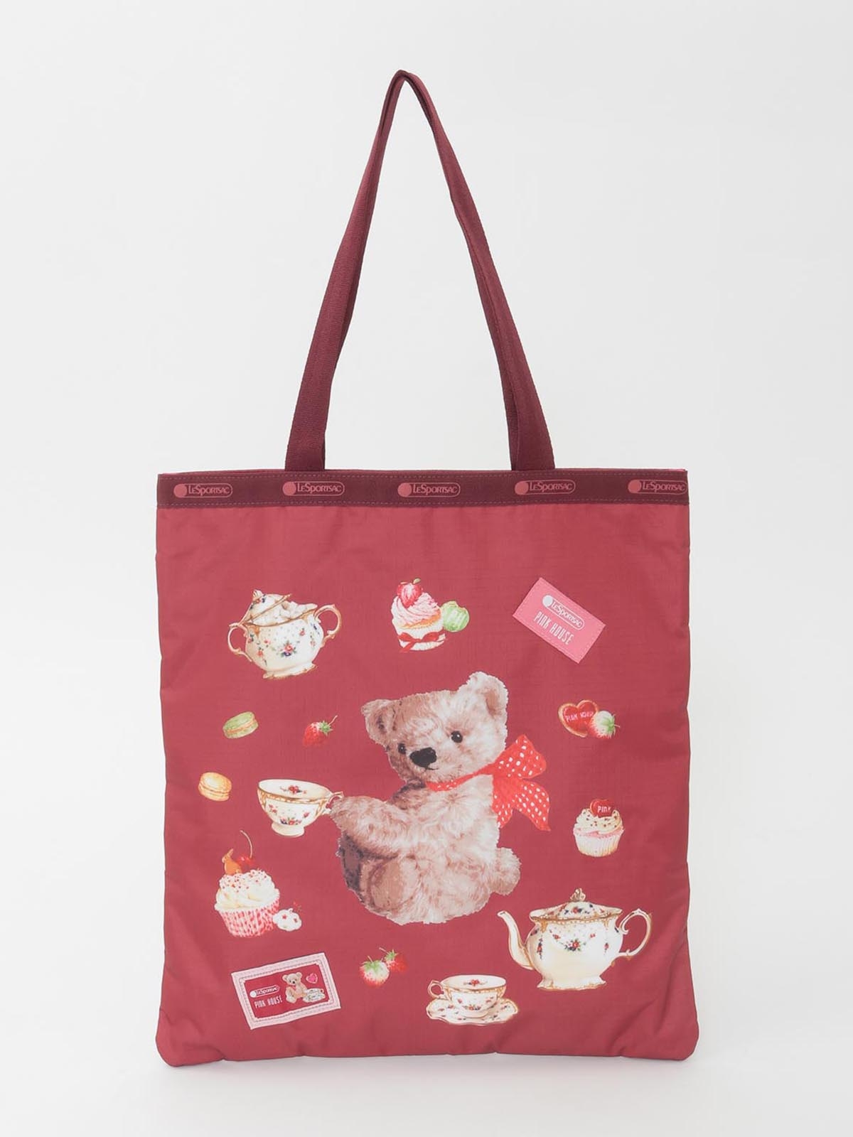 PH Tea Party Bear LARGE EMERALD TOTE｜ピンクハウスオフィシャル