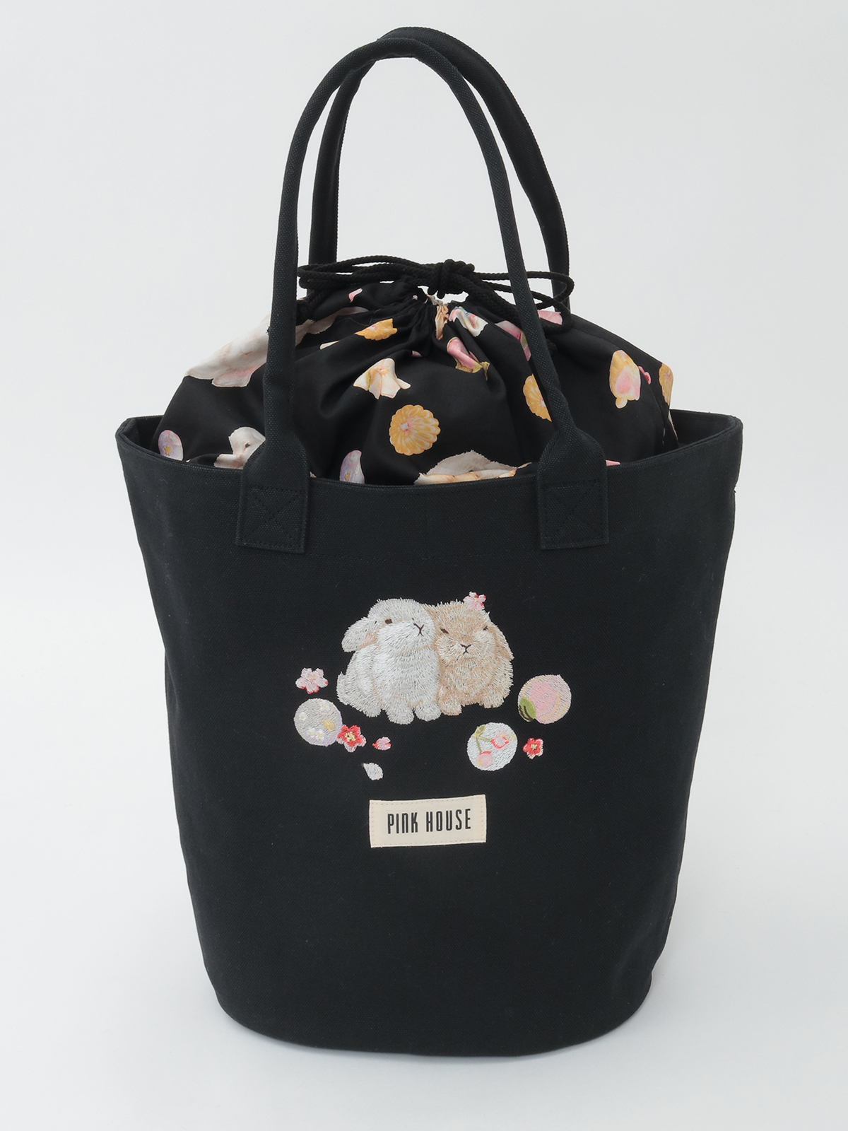 幸見うさぎ刺繍バッグ｜ピンクハウスオフィシャルオンラインストア