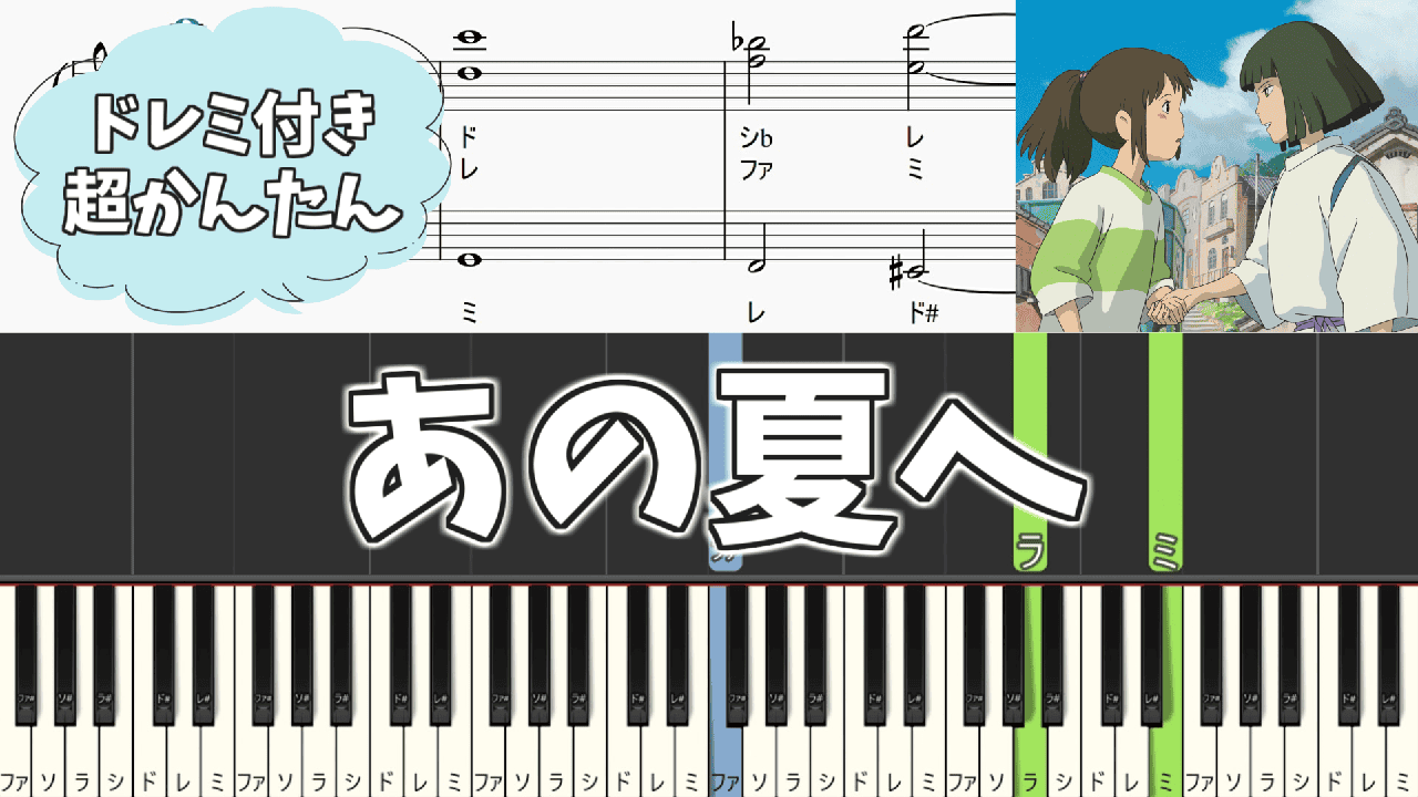 簡単ピアノ楽譜（ドレミ付き）】ドラゴンクエスト 序曲 ドラクエ 初級