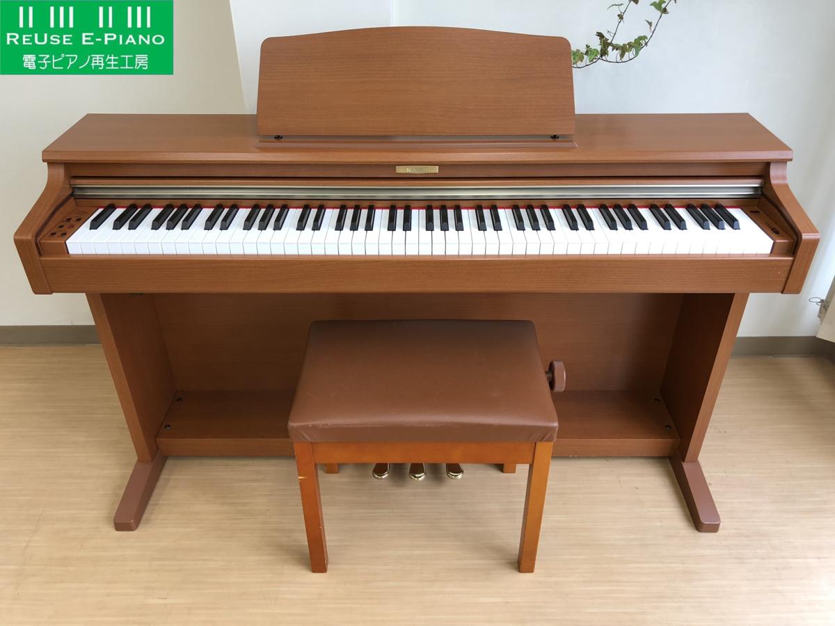 電子ピアノ KAWAI CN21C 2007年製 中古 チェリー調 ブラウン 椅子付き