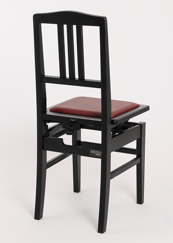 背付きピアノ椅子 DOLCE (艶消し/座面:ワイン) | ピアノ椅子 | 大阪