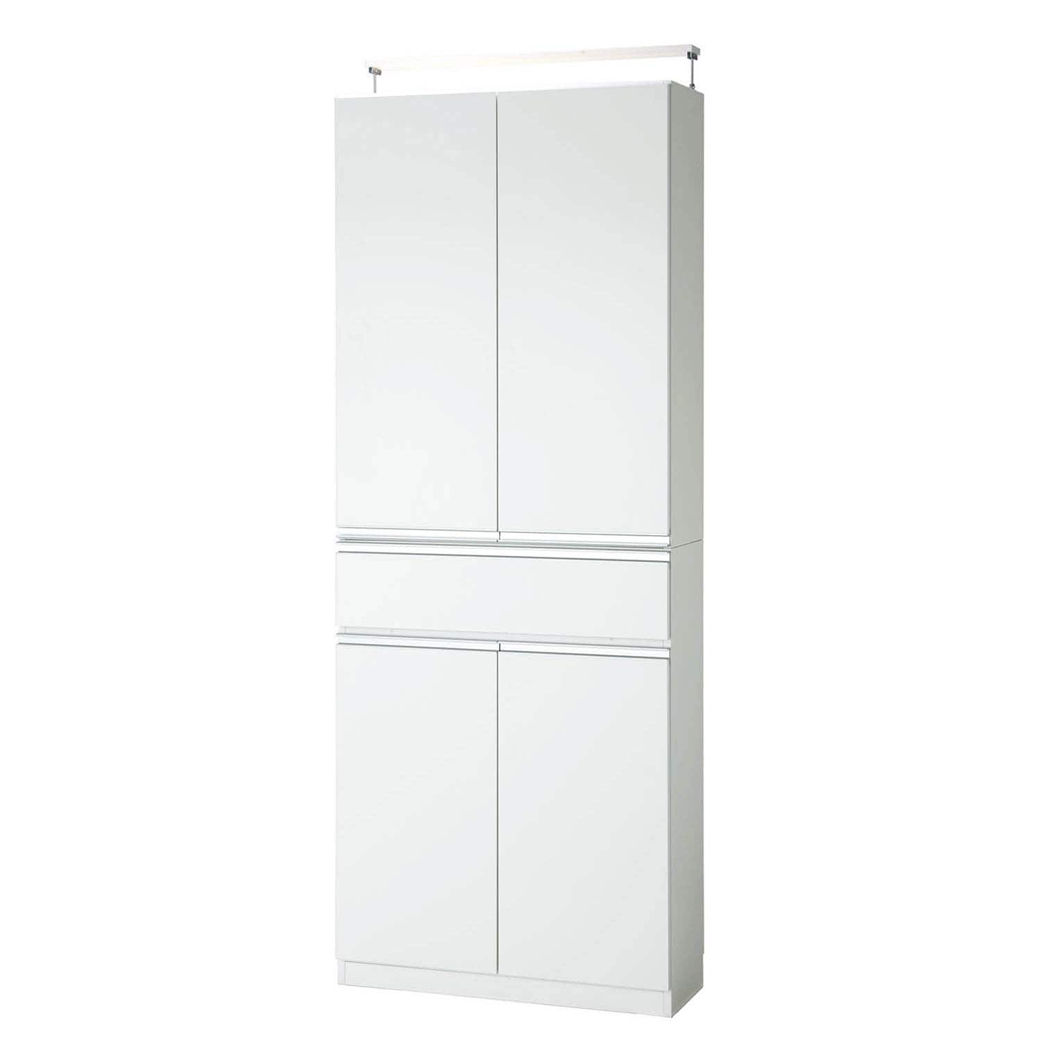 扉付き1cmピッチダブル棚板の薄型本棚（壁面収納）｜通販のベルメゾン